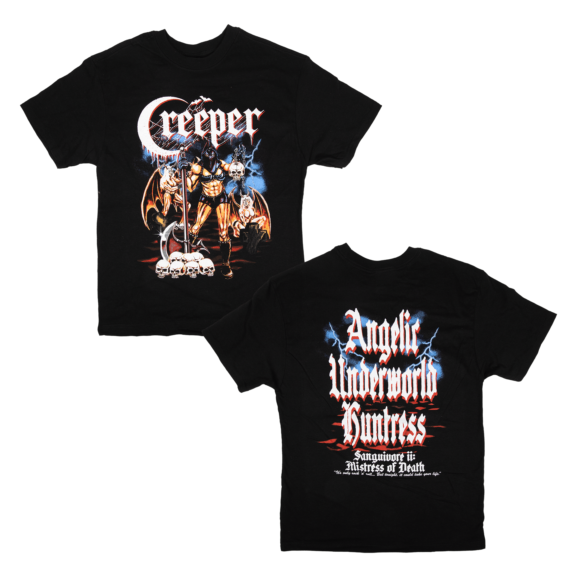 Underworld Tシャツ @TOWER.JP Angelic Underworld Tee - Black – Creeper