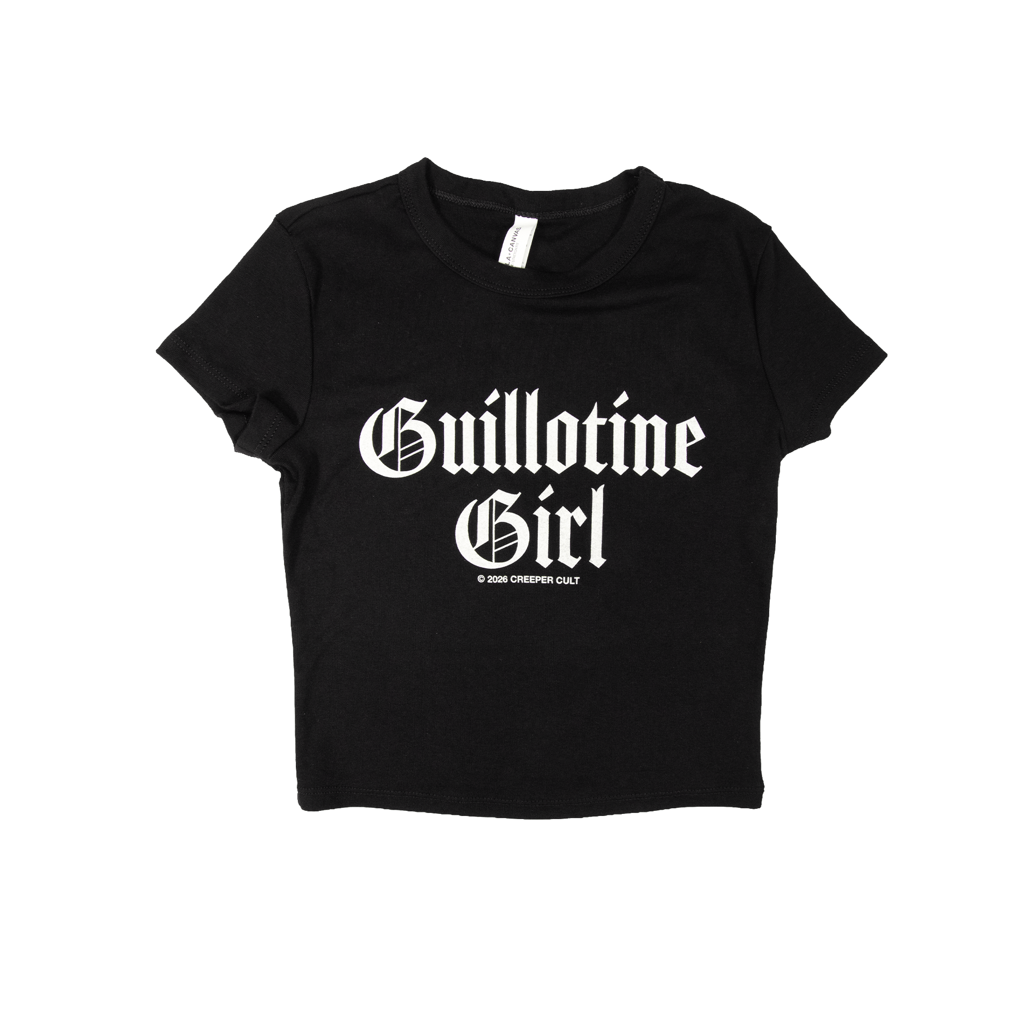 Guillotine Girl Baby Tee - Black