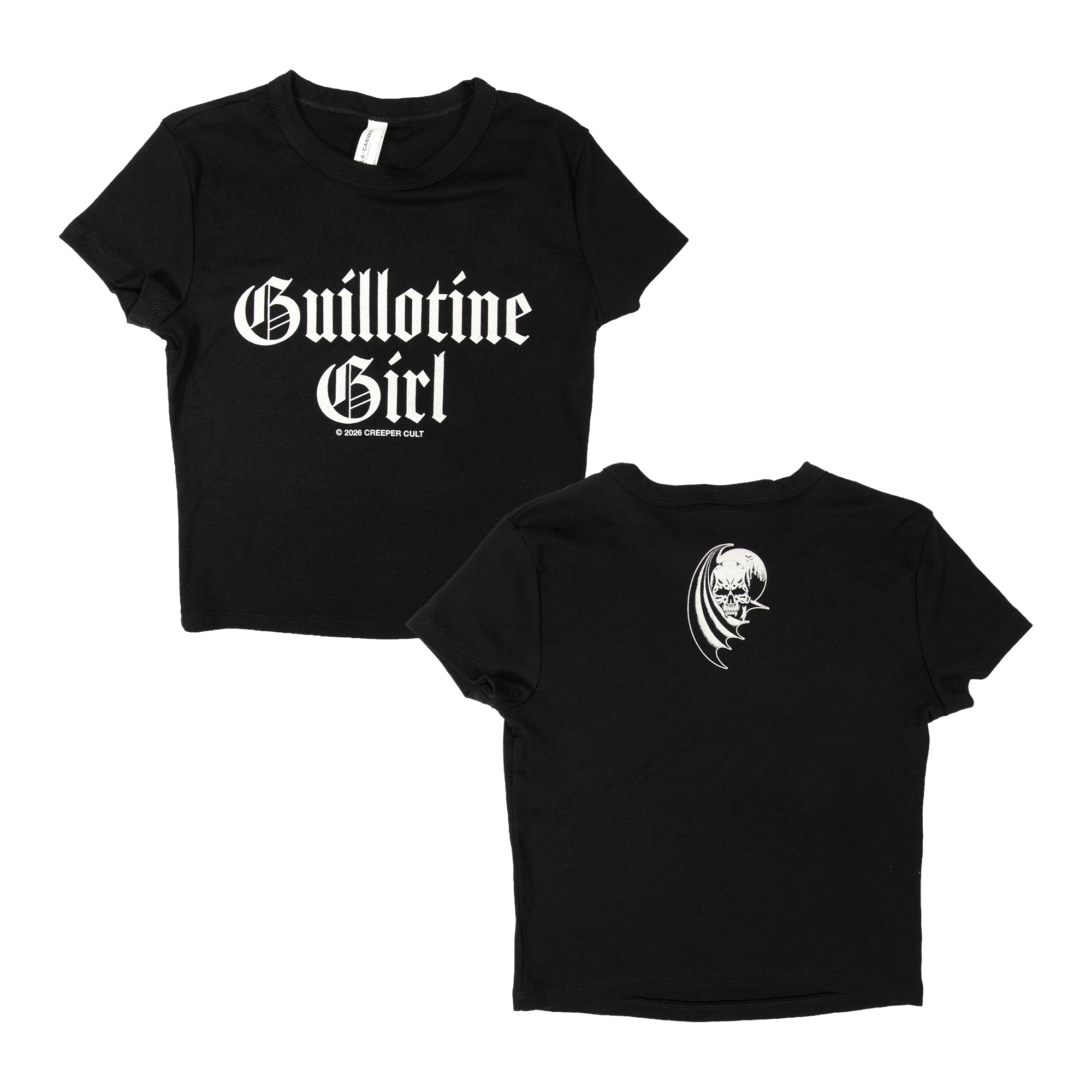 Guillotine Girl Baby Tee - Black