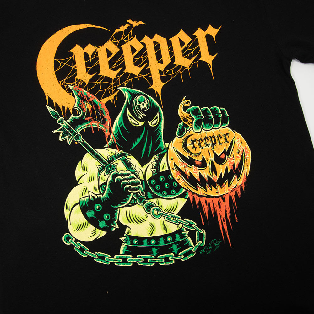 Sol Roc Mistress of Death Pumpkin Tee - Black