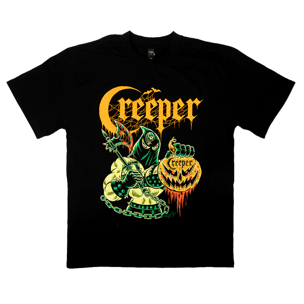 Sol Roc Mistress of Death Pumpkin Tee - Black