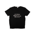 Horny Dracula Music Rhinestone Baby Tee