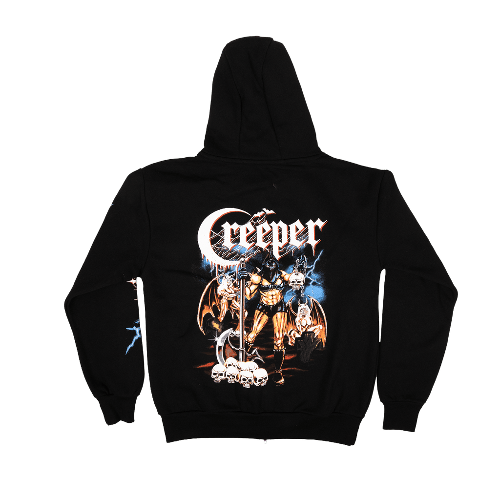 Angelic Underworld Zip Hoodie  - Black