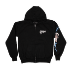 Angelic Underworld Zip Hoodie  - Black