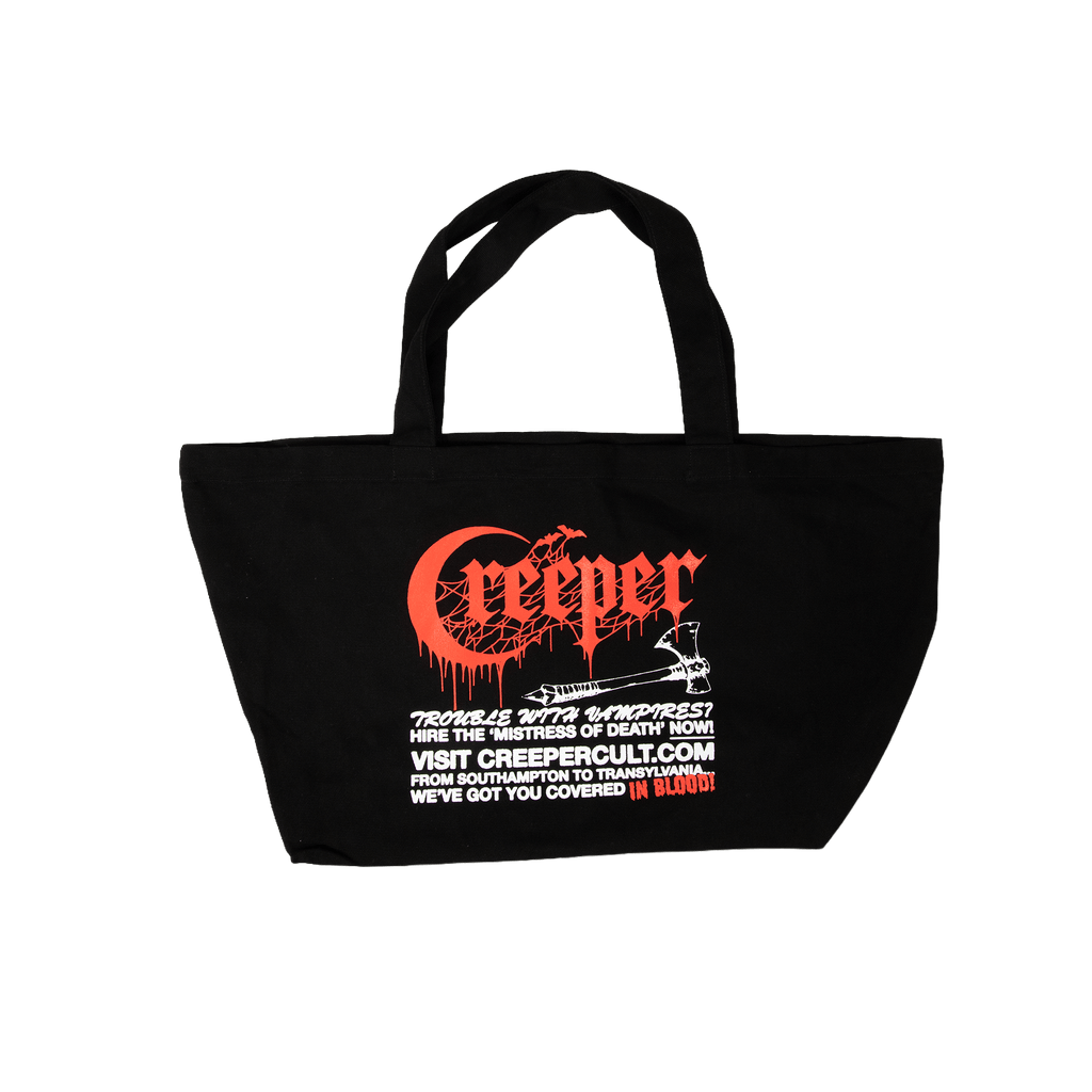 Trouble With Vampires Tote Bag - Black